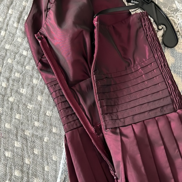 BEBE SATIN HALTER TOP IN IMPERIAL PLUM - Picture 7 of 12